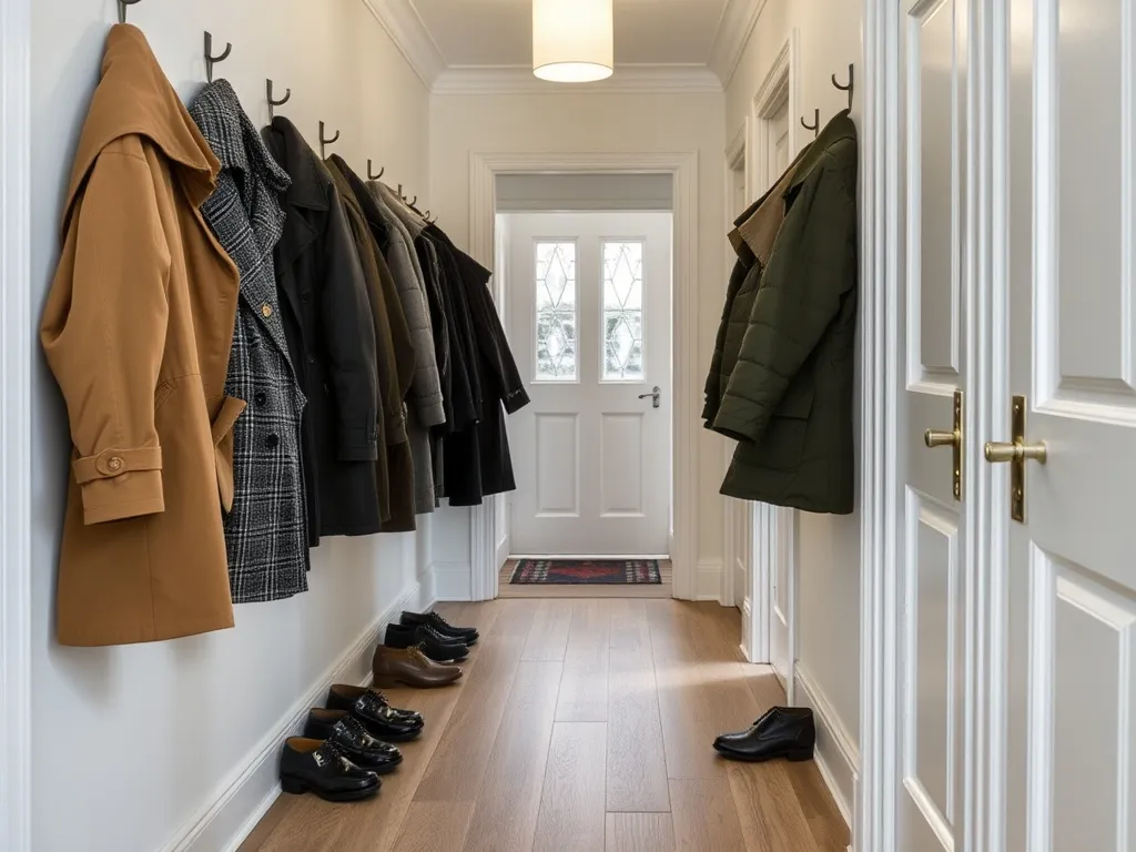 Organised home interior with soft decor